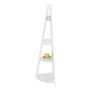 Living & Co Corner Ladder Shelf White