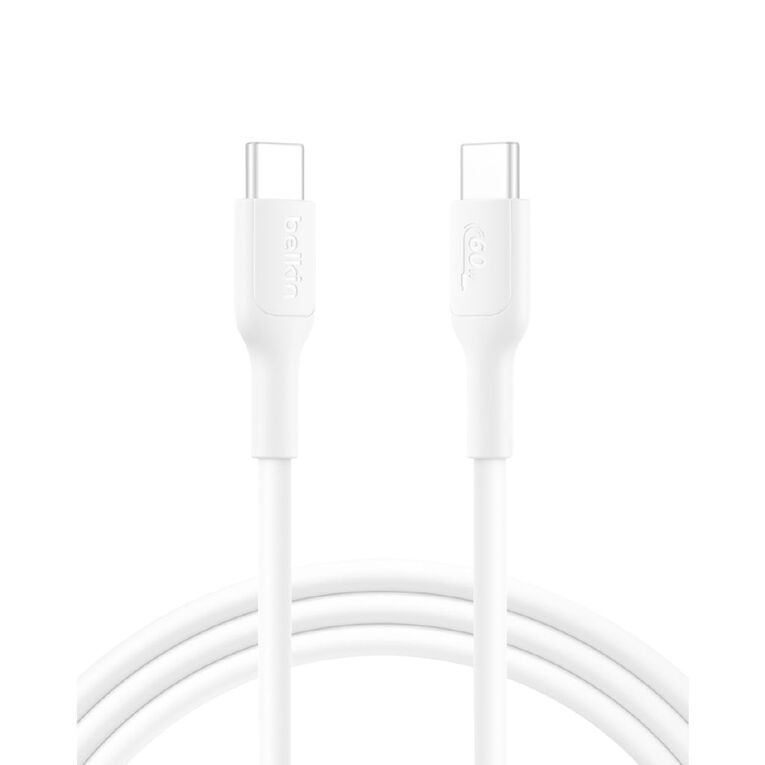 Belkin BoostCharge USB-C to USB-C Cable 60W 2.0 1m White, , hi-res