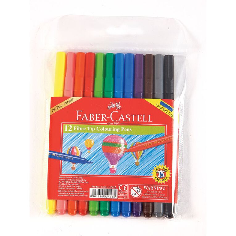 Fibre tip colouring pens clearance