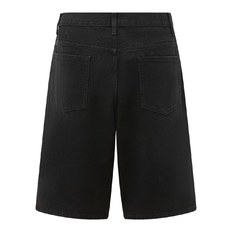 Garage Men's Denim Shorts, Black, hi-res