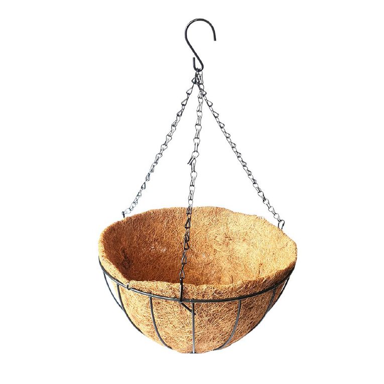 Egmont Hanging Wire Basket with Coconut Liner, , hi-res