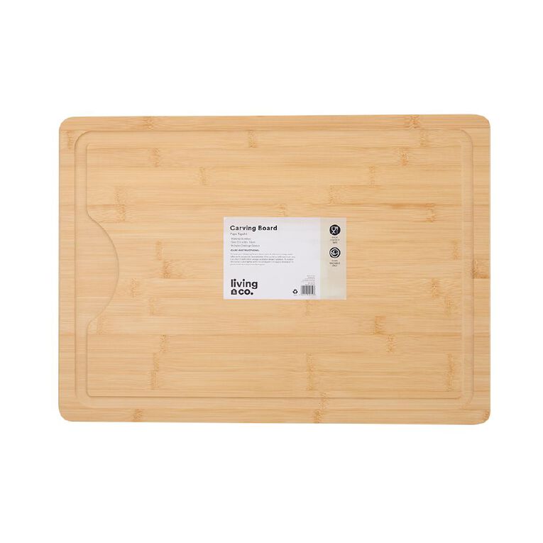 Living & Co Bamboo XL Carving Board Natural, , hi-res