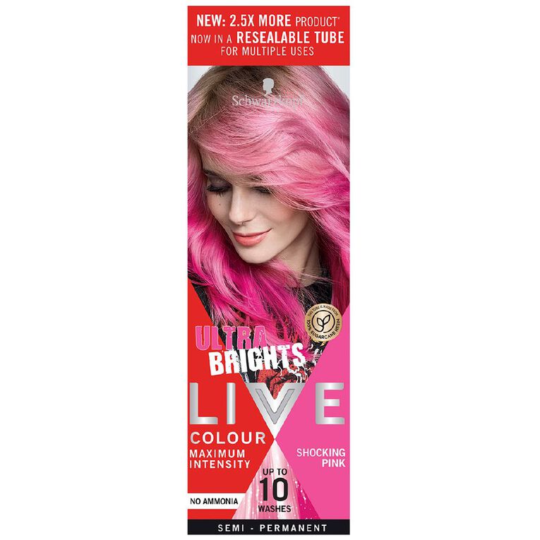 Schwarzkopf UBs LIVE Colour Shocking Pink 75ml, , hi-res