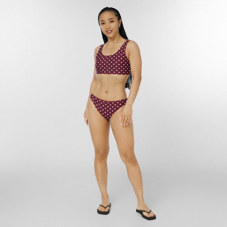 H&H Women's Classic Bikini Pants, Red Dark, hi-res