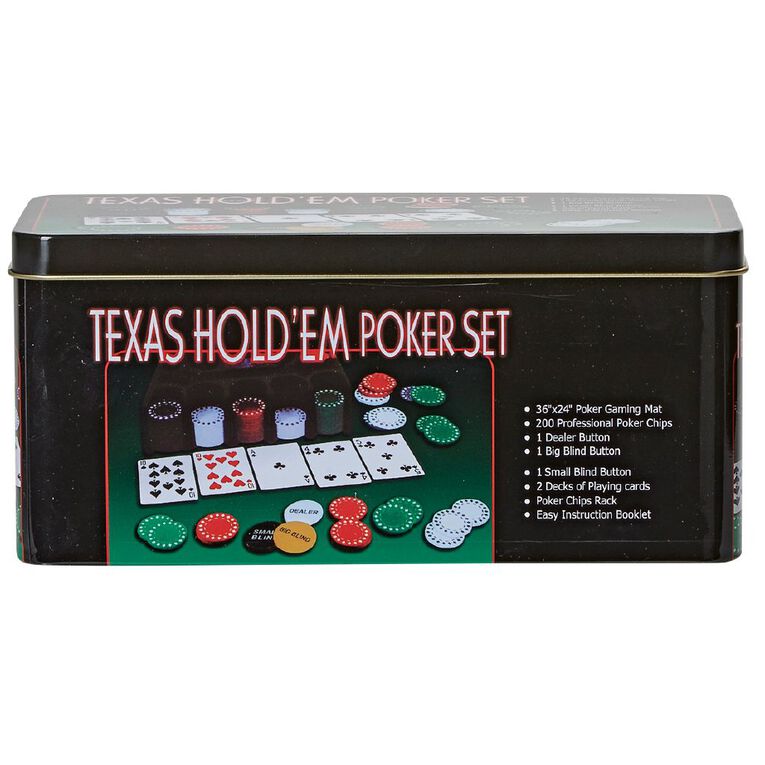 Texas Holdem Poker Set, , hi-res