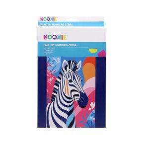 Kookie Paint By Numbers Zebra
