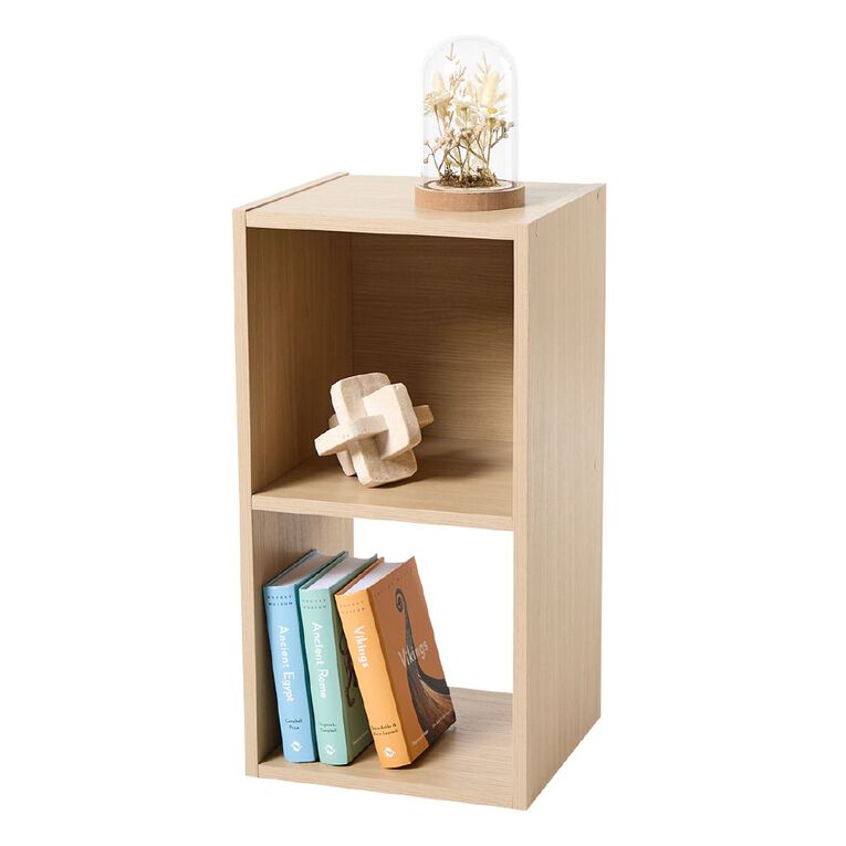 Living & Co Mason 2 Cube Storage Oak, , hi-res