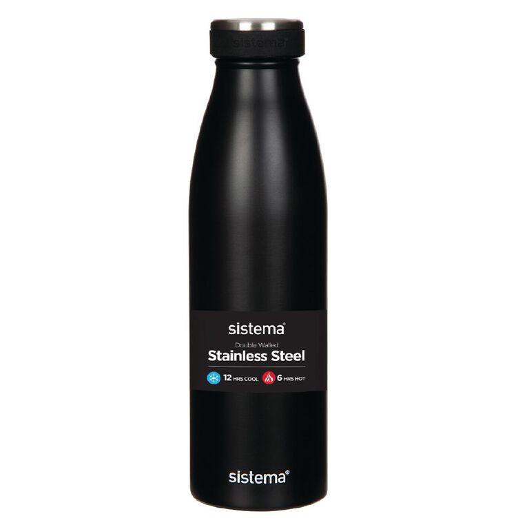 Sistema Stainless Steel Drink Bottle Assorted 500ml, , hi-res