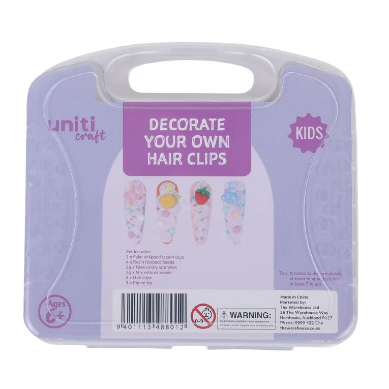 Uniti Decorate Your Own Hair Clips, , hi-res
