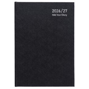WS Mid Year Diary Black Date To Page A5 26-27