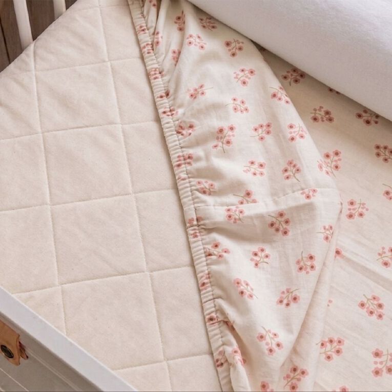 Babywise Flannelette Sheet Floral 2 Pack, , hi-res