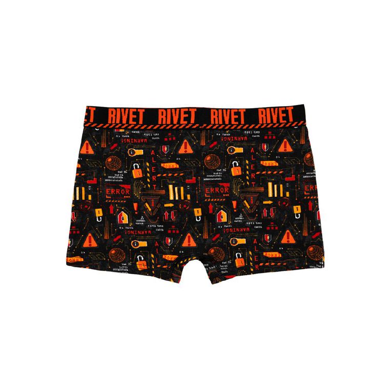 Rivet Boys' Trunks 2 Pack, Orange, hi-res