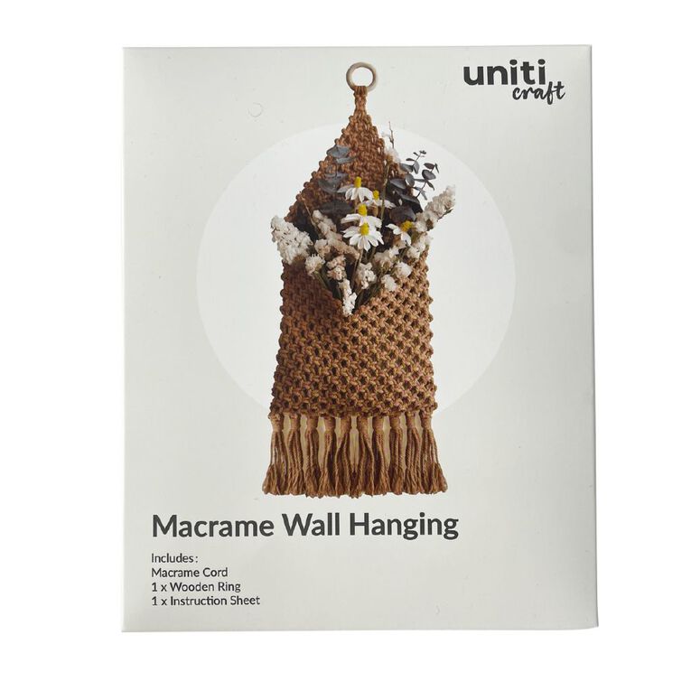 Uniti Craft Adults Macrame Wall Haning, , hi-res
