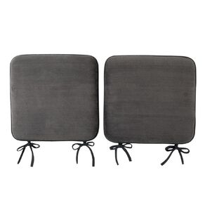 Living & Co Chair Pad Memory Foam 2 Pack Grey 40cm x 40cm
