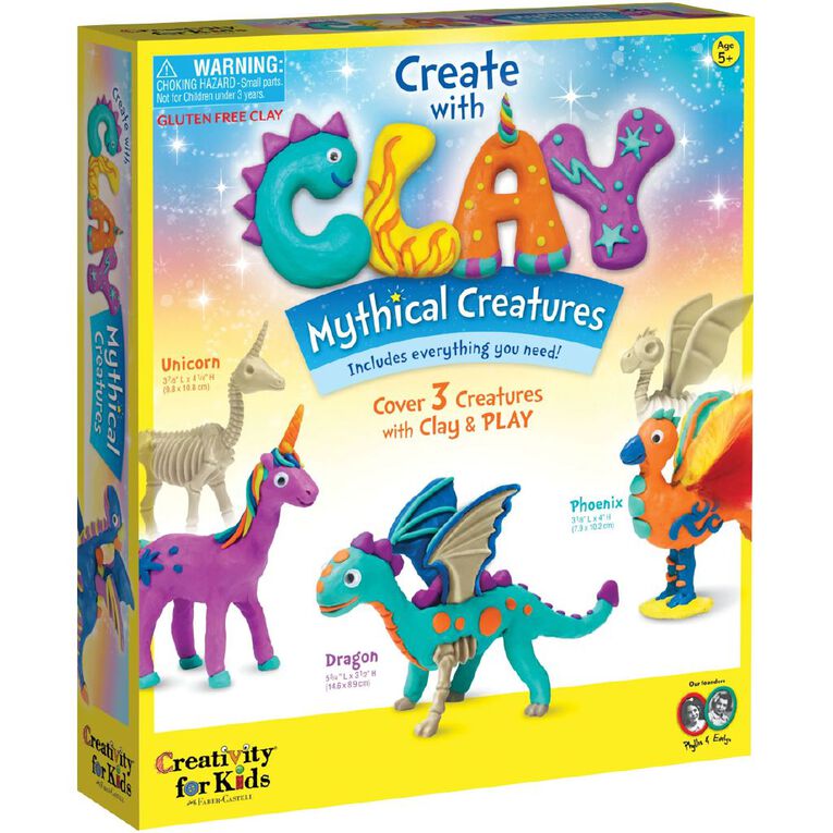 Faber-Castell Create With Clay Mythical Creatures, , hi-res