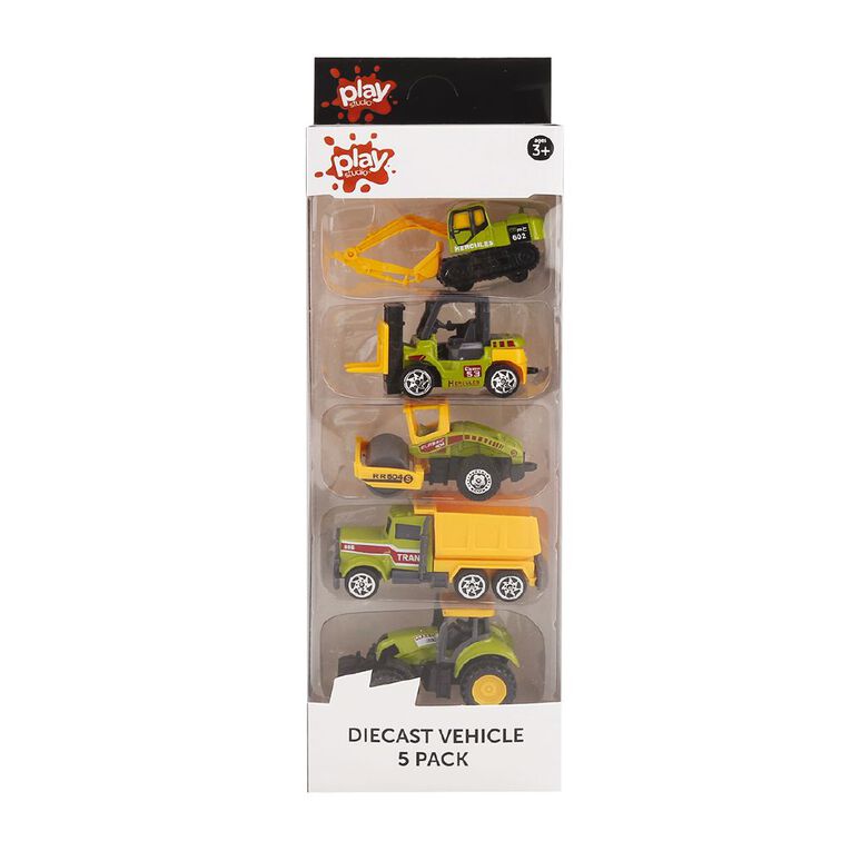 Play Studio Die-Cast Freewheel Car - 5 Piece Assorted, , hi-res
