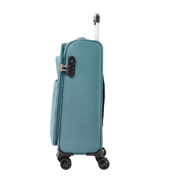 Wander Premium Soft Checked Suitcase 4 Wheel 55cm, , hi-res
