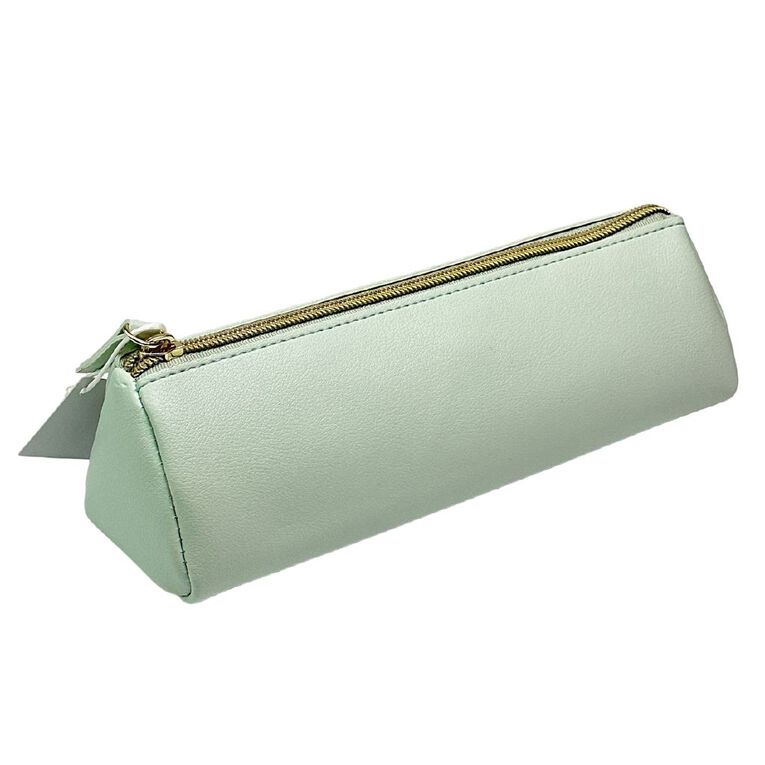 Uniti Stationery Elegant Simplicity PU Pencil Case Mint Green, , hi-res