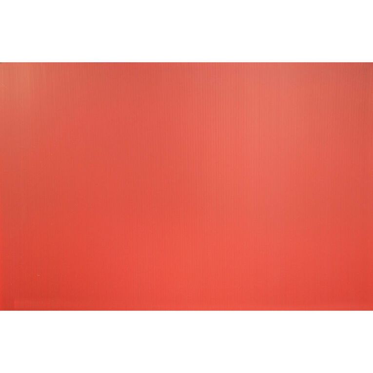 Plasti-Flute Sheet 600mm x 900mm Red Mid, , hi-res