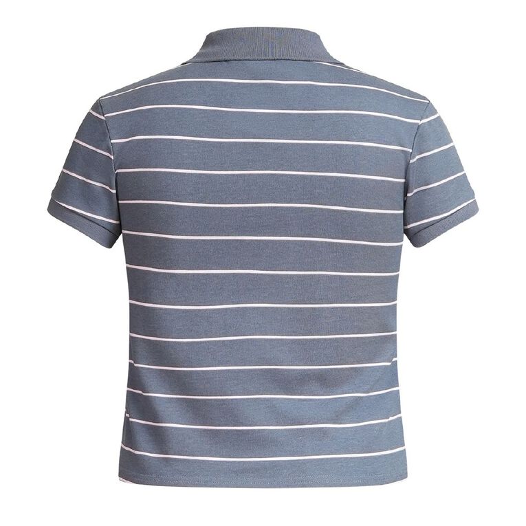 BRDRLESS Ivy Stripe Polo, Navy, hi-res