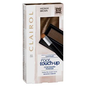 clairol root touch up powder hair colour medium brown 1 each