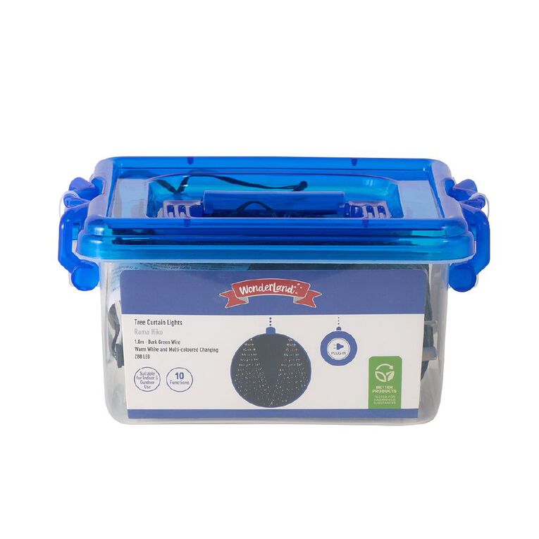 Wonderland Plug In Christmas Tree Curtain Lights, , hi-res