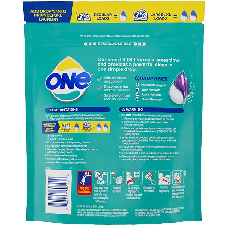 ONE One Laundry Fresh Capsules 17 Pack, , hi-res