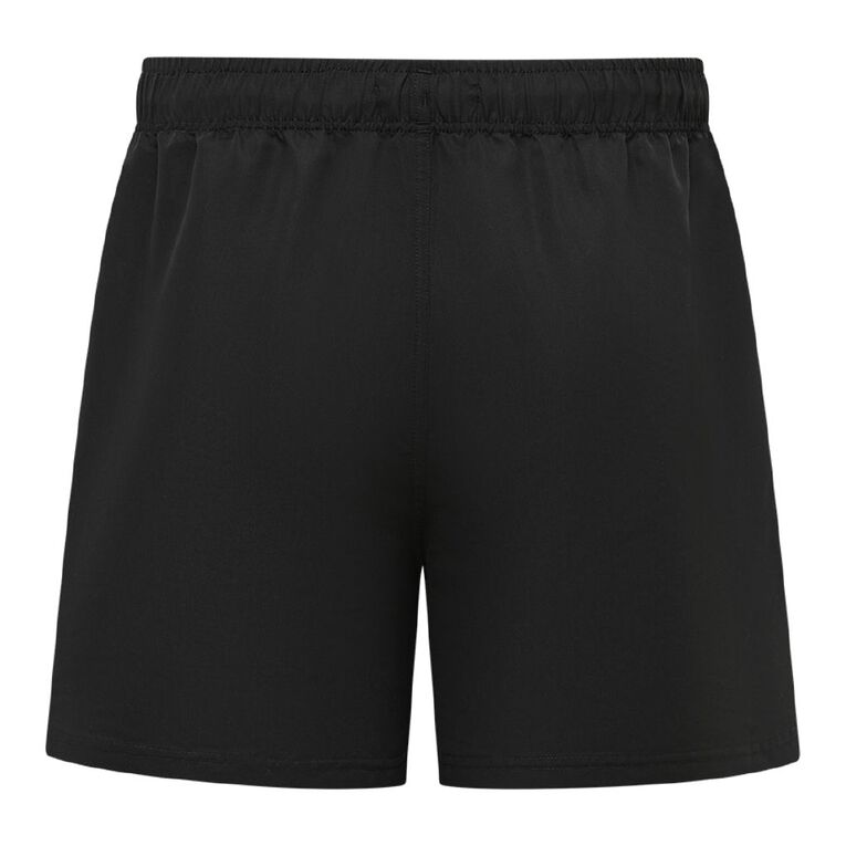H&H Men's Microfibre 7 Inch Boardshorts, Black, hi-res