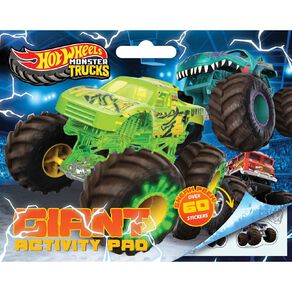 Hot Wheels Monster Trucks: Giant Activity Pad