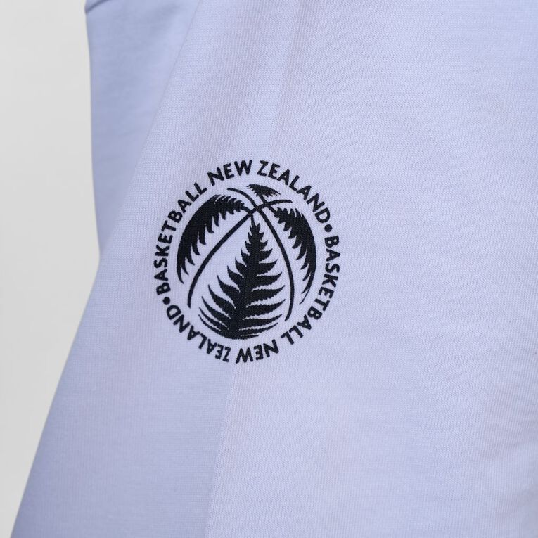 Basketball NZ Graphic Tee, White, hi-res