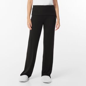 H&H Women's Rib Fold Over Lounge Pants