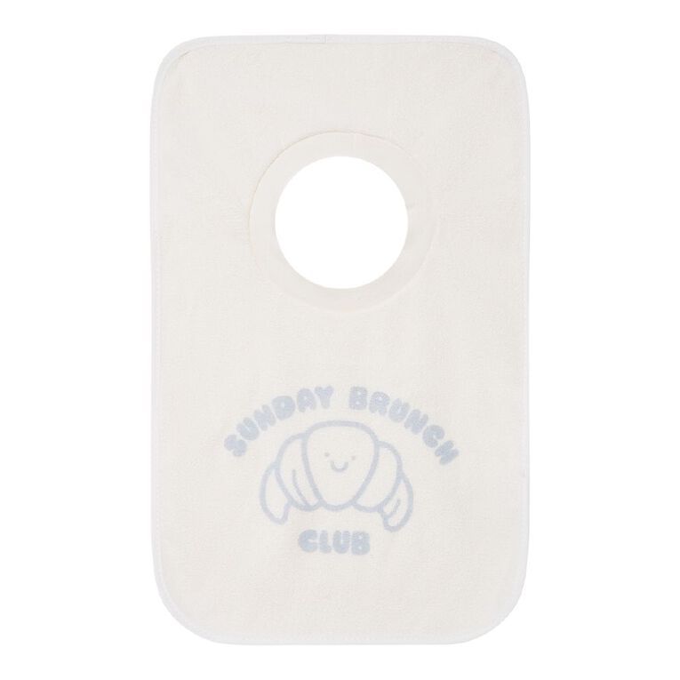 Young Original Babies' Pull Over Bibs 3 Pack, Cream BRUNCH, hi-res