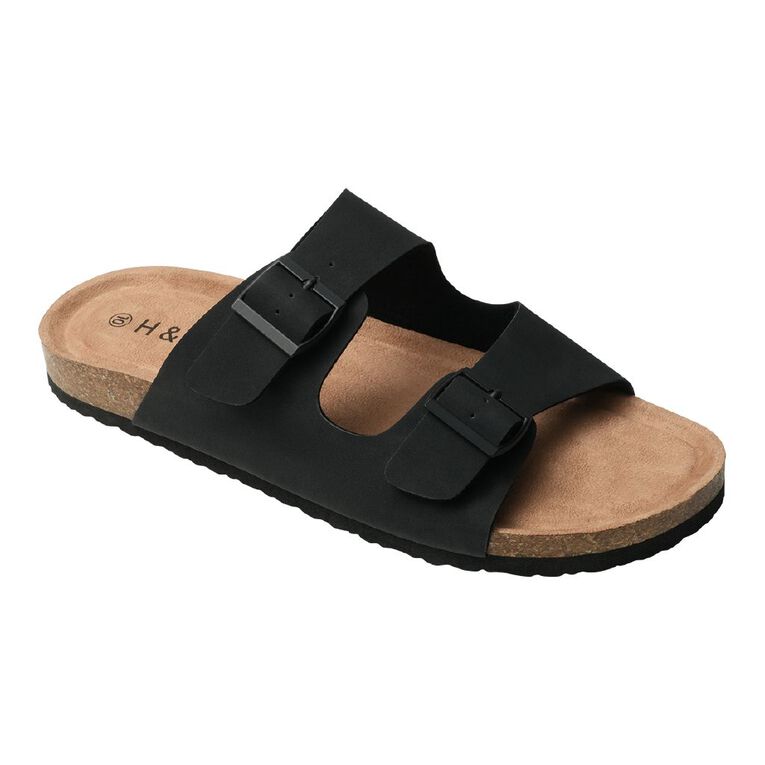 H&H Men's Rufus Sandals, Black, hi-res