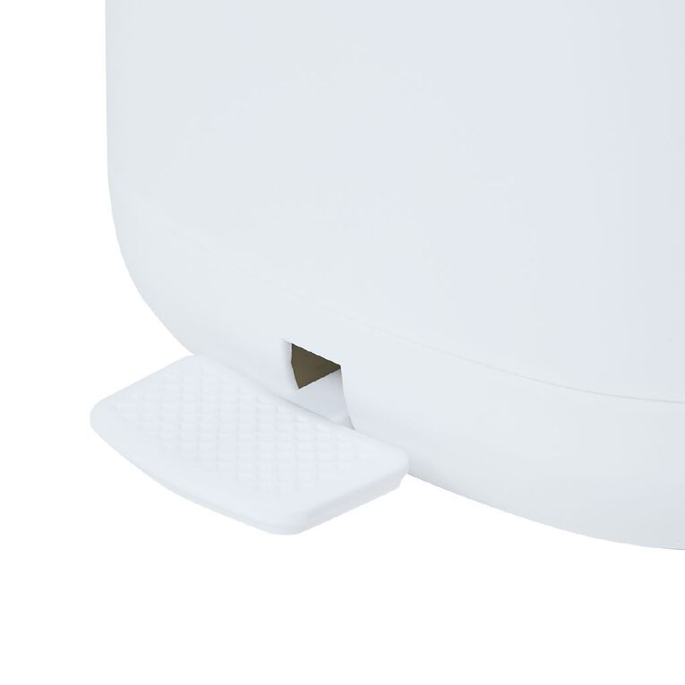 Living & Co Rubbish Bin White, , hi-res