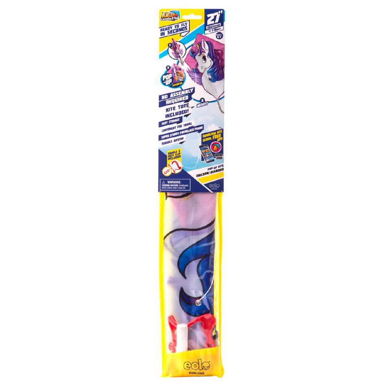 EOLO Pop Up Nylon Diamond Kite Unicorn, , hi-res