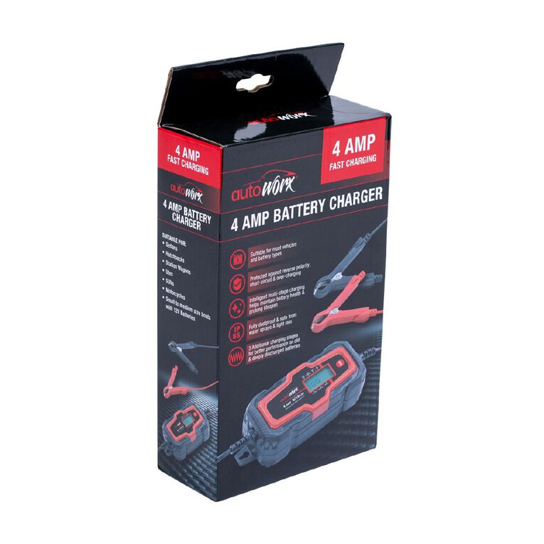 Autoworx 4A Intelligent Battery Charger, , hi-res