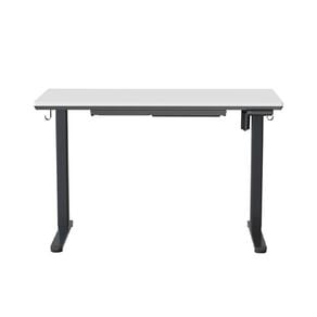 Workspace Height Adjustable Desk 1200W with Drawer White