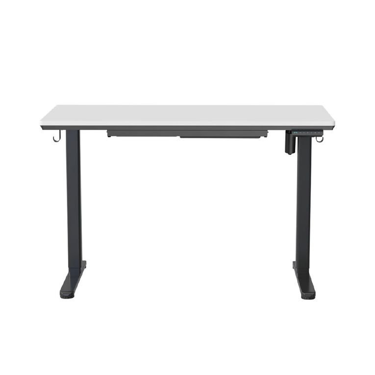 Workspace Height Adjustable Desk 1200W with Drawer White, , hi-res