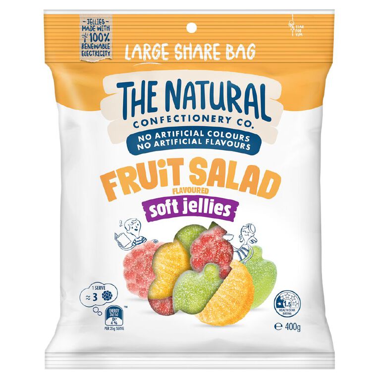 The Natural Confectionery Co. Soft Fruit Salad Jellies 400g