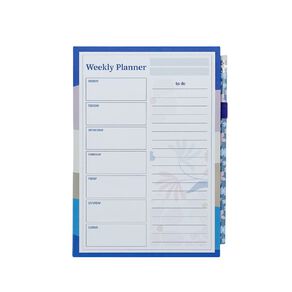Uniti Floral Weekly Planner Purple Mid A5