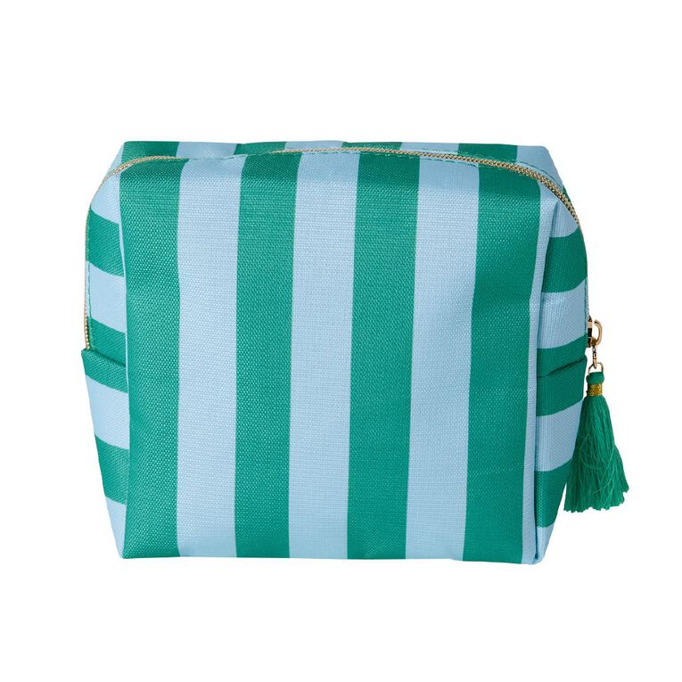 Poppi Cosmetic Bag Stripe Blue, , hi-res