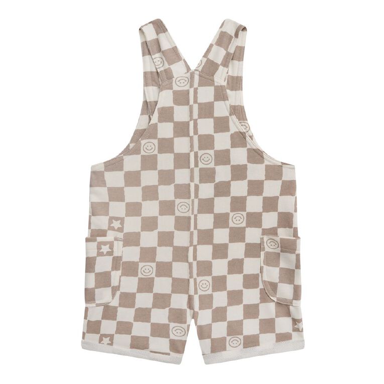 Young Original Toddler Terry Dungaree, Brown Light, hi-res