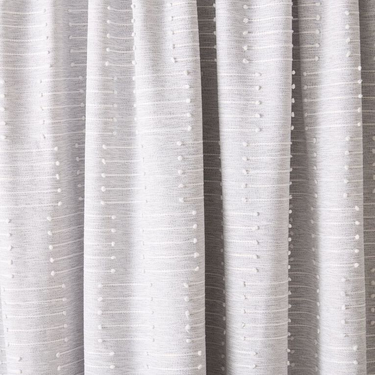 Living & Co Zarra Curtains Grey 150-230cm Wide/205cm Drop, , hi-res