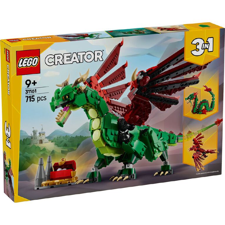 LEGO CREATOR Medieval Dragon 31161, , hi-res