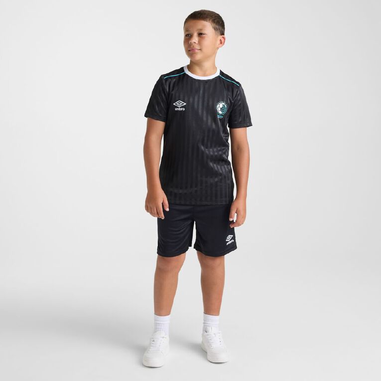 Umbro Unisex Youth Football Jersey, Black, hi-res