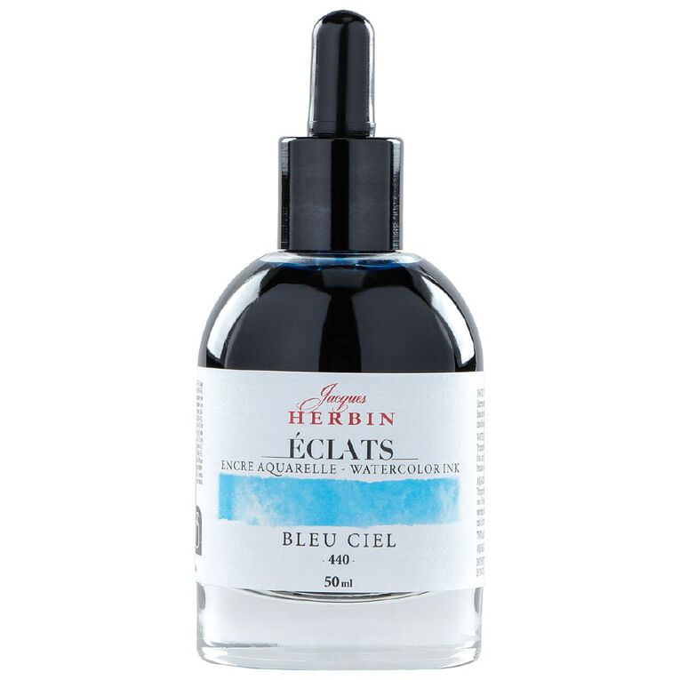 Jacques Herbin Eclats Watercolour Ink 440 Sky Blue 50ml, , hi-res
