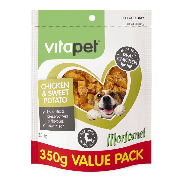 Vitapet Morsomes Chicken/Sweet Potato 350g, , hi-res