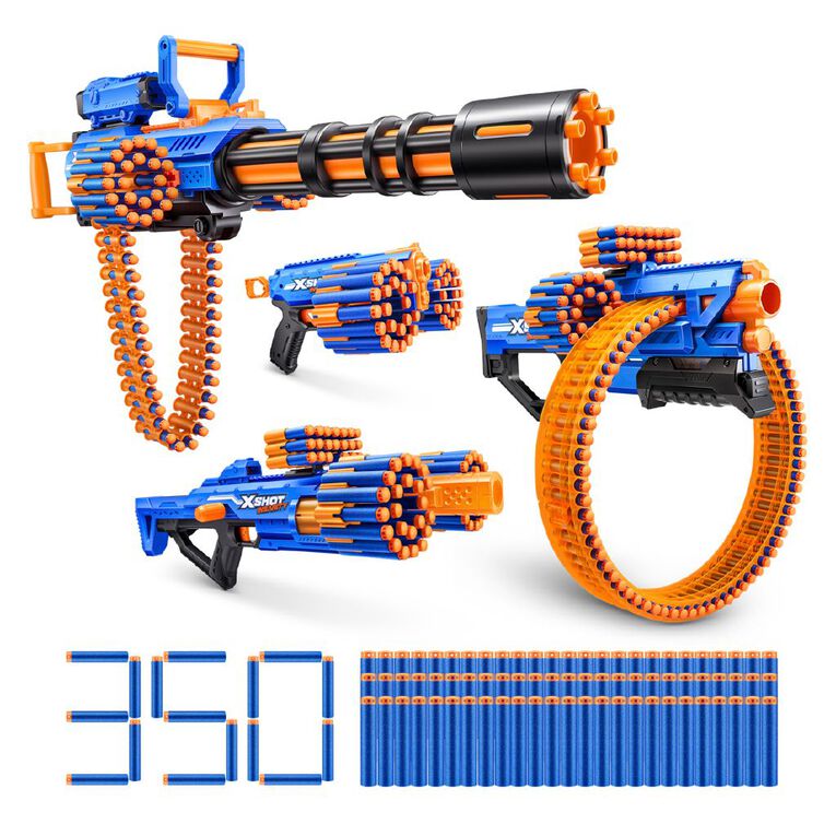 Zuru X Shot Insanity Rage Fire Mad Mega Barrel Berzerko Manic Combo Pack, , hi-res