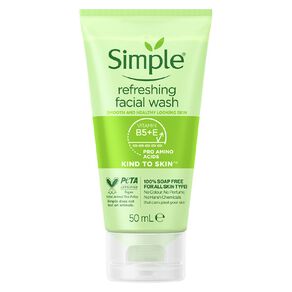 mini kind to skin refreshing face wash 50 ml