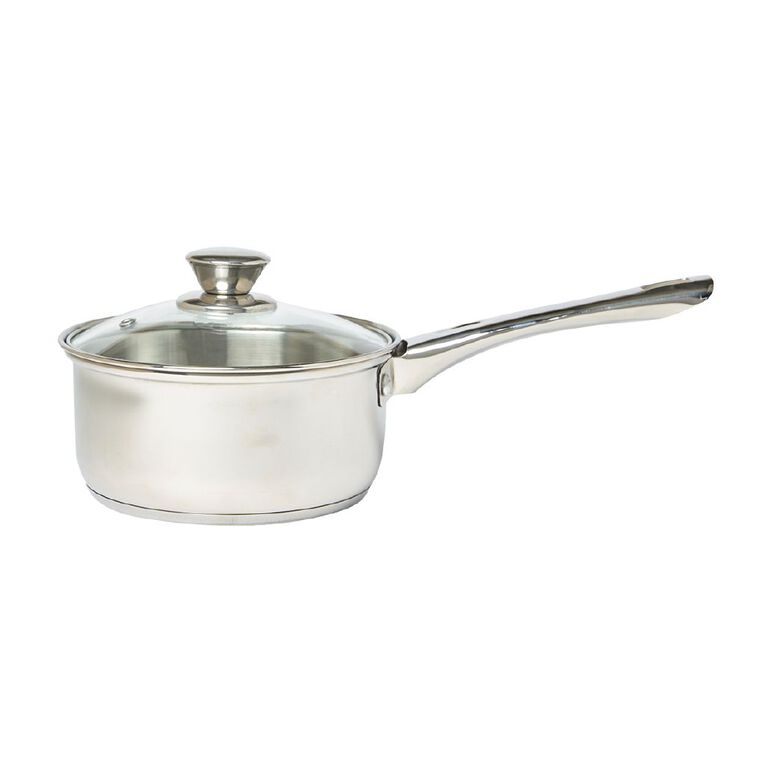 Living & Co Gourmet Saucepan Stainless Steel 16cm, , hi-res